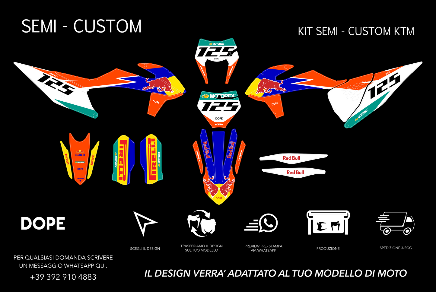 SEMI CUSTOM GRAPHICS KTM #1