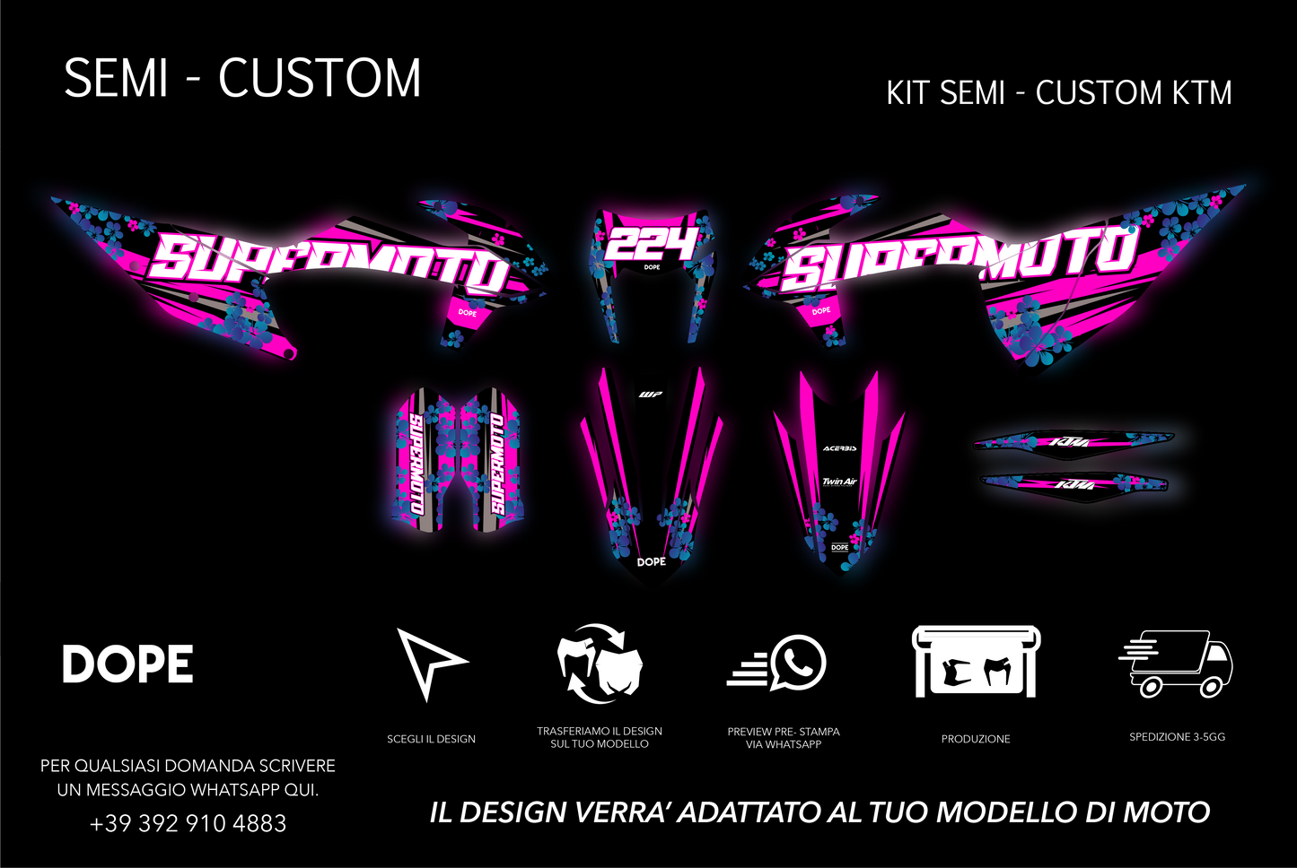 SEMI CUSTOM GRAPHICS KTM #7