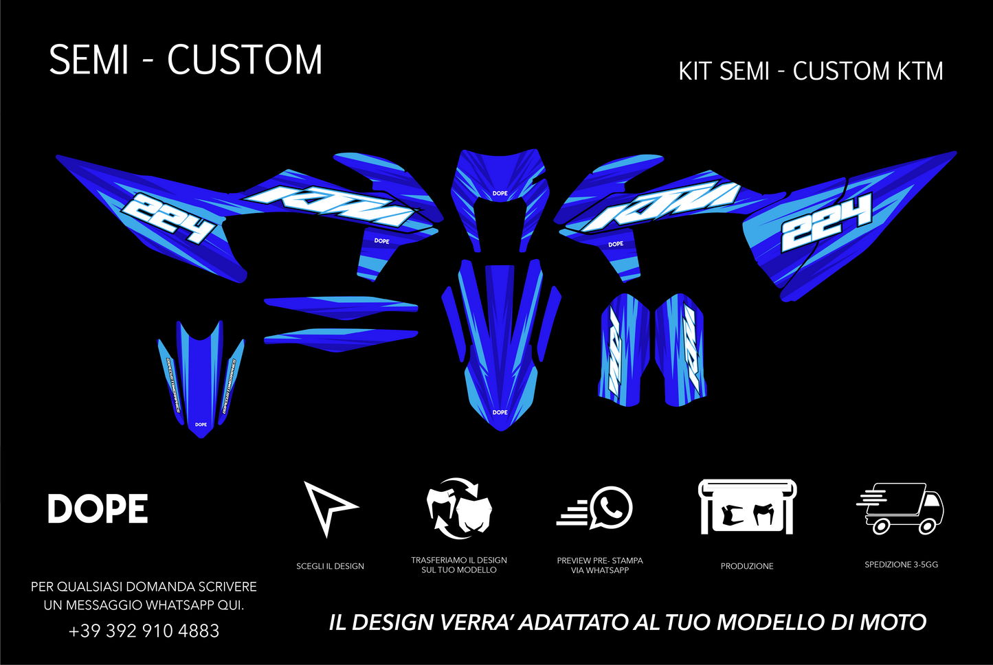 SEMI CUSTOM GRAPHICS KTM #8
