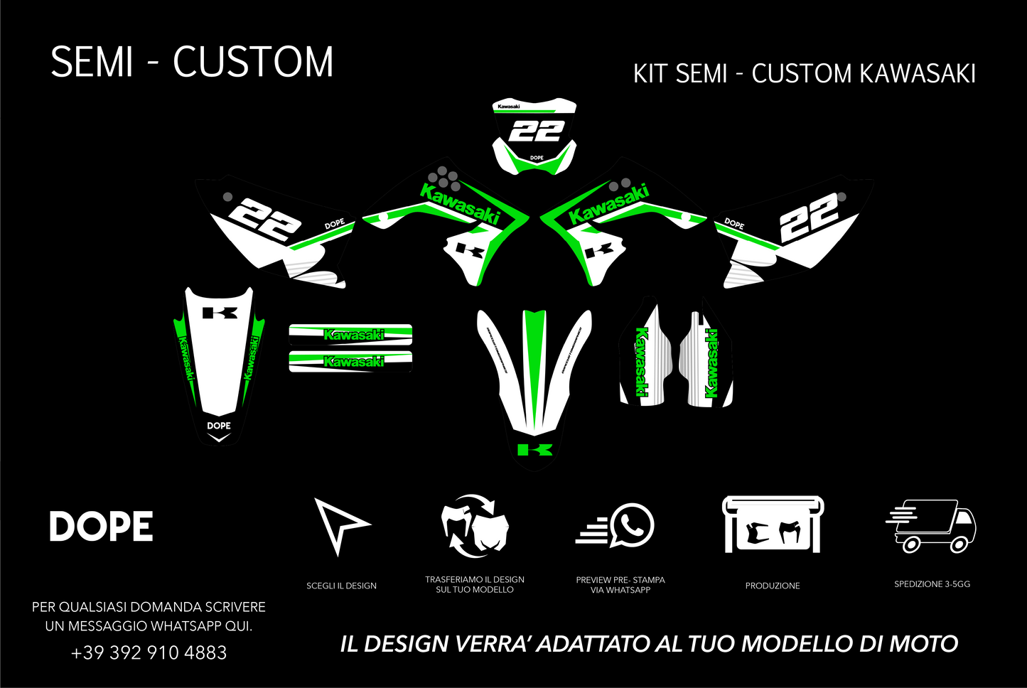 SEMI CUSTOM GRAPHICS KAWASAKI #1