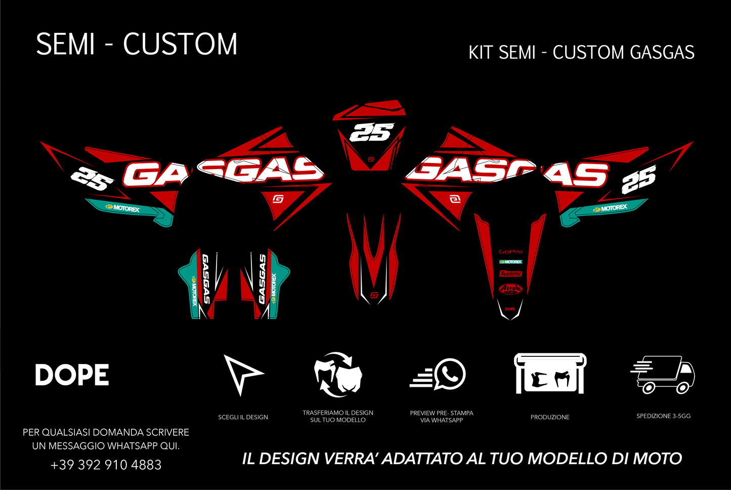 SEMI CUSTOM GRAPHICS GASGAS