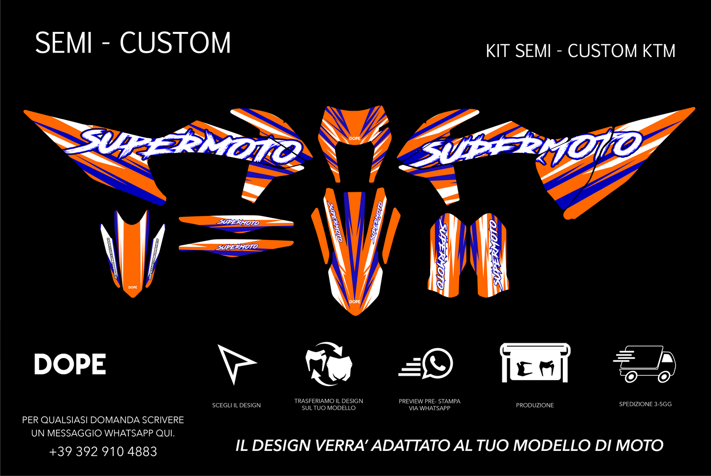 SEMI CUSTOM GRAPHICS KTM #9