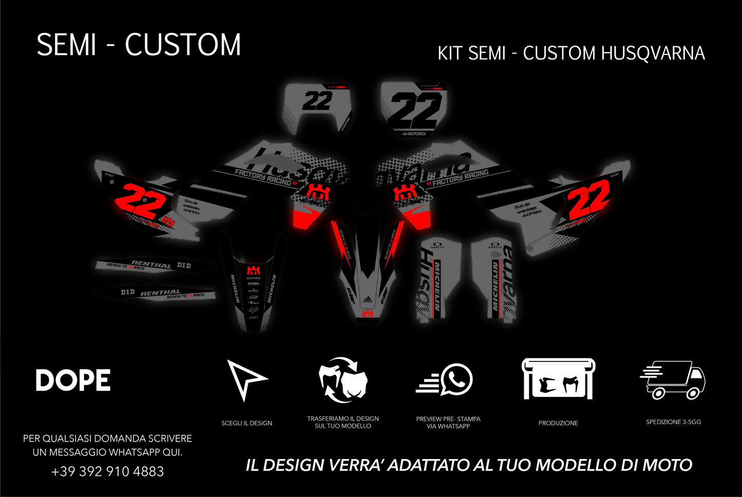 SEMI CUSTOM GRAPHICS HUSQVARNA #1