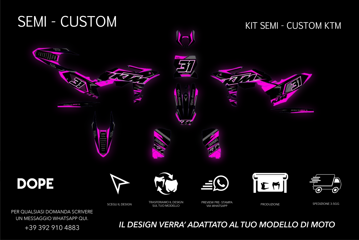 SEMI CUSTOM GRAPHICS KTM #20