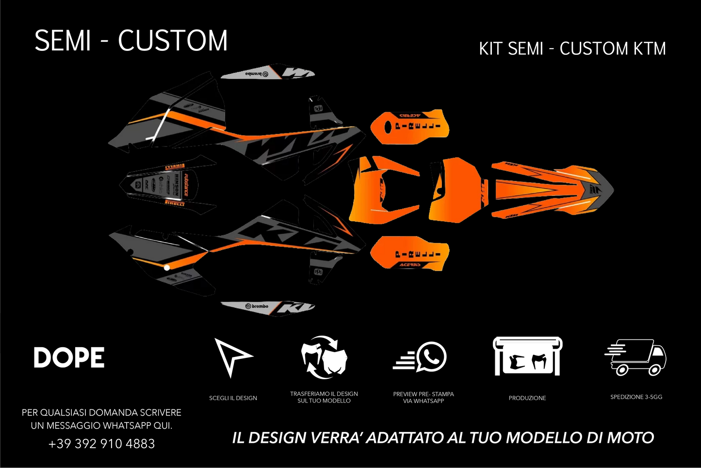 SEMI CUSTOM GRAPHICS KTM #16