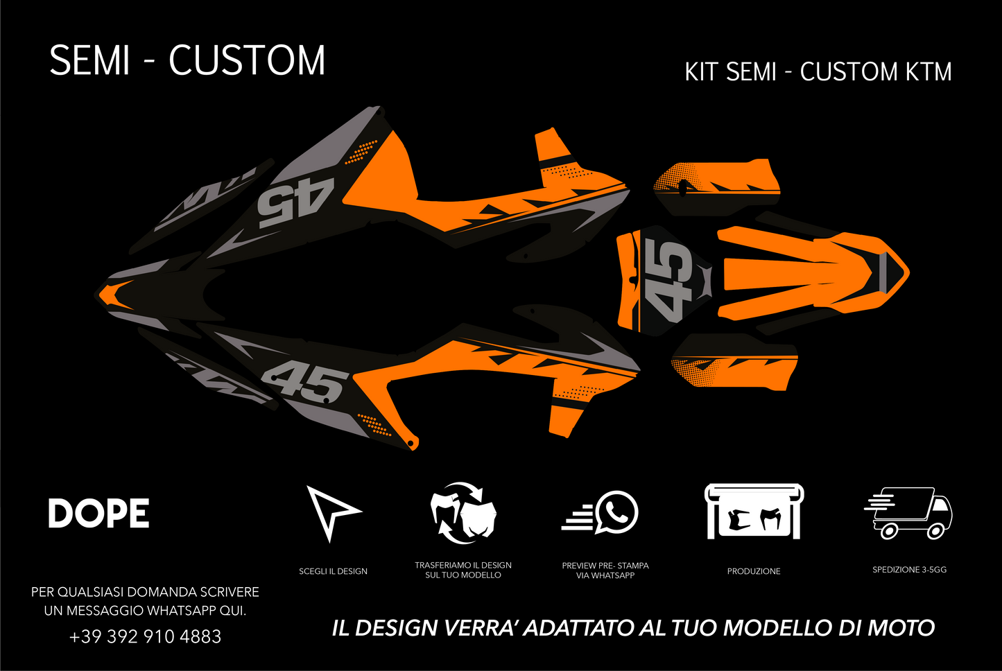 SEMI CUSTOM GRAPHICS KTM #28