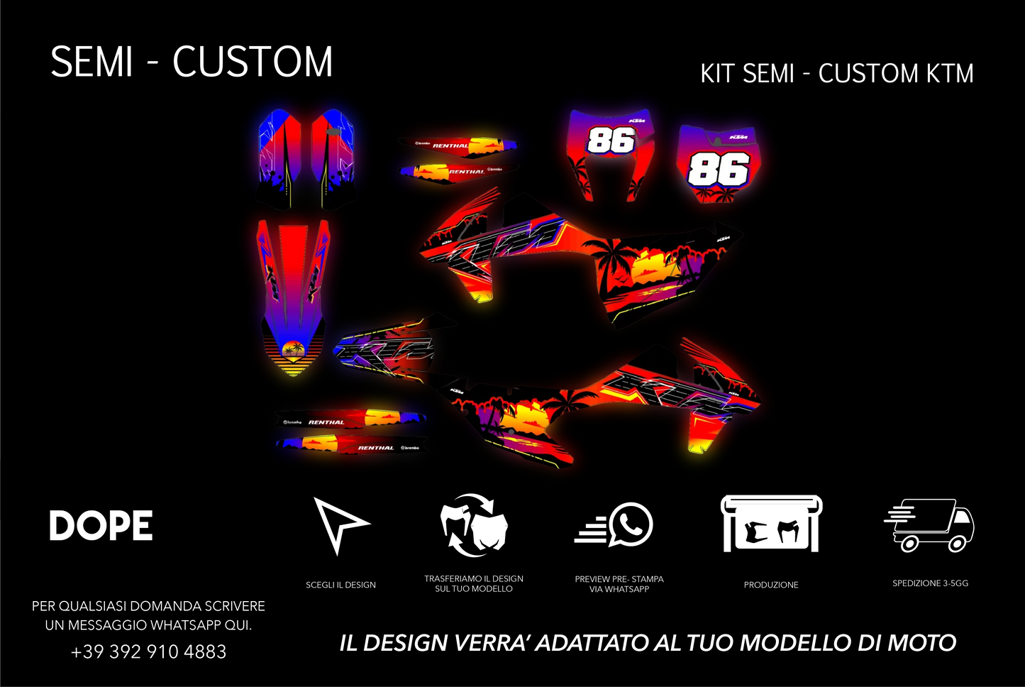 SEMI CUSTOM GRAPHICS KTM #18