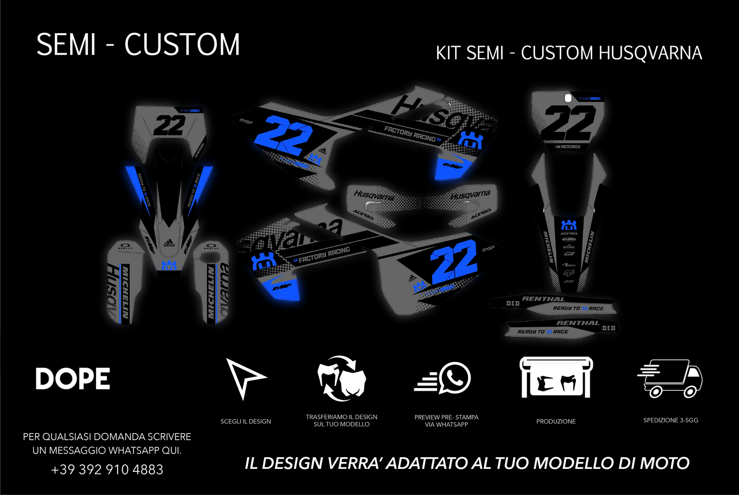 SEMI CUSTOM GRAPHICS HUSQVARNA #4