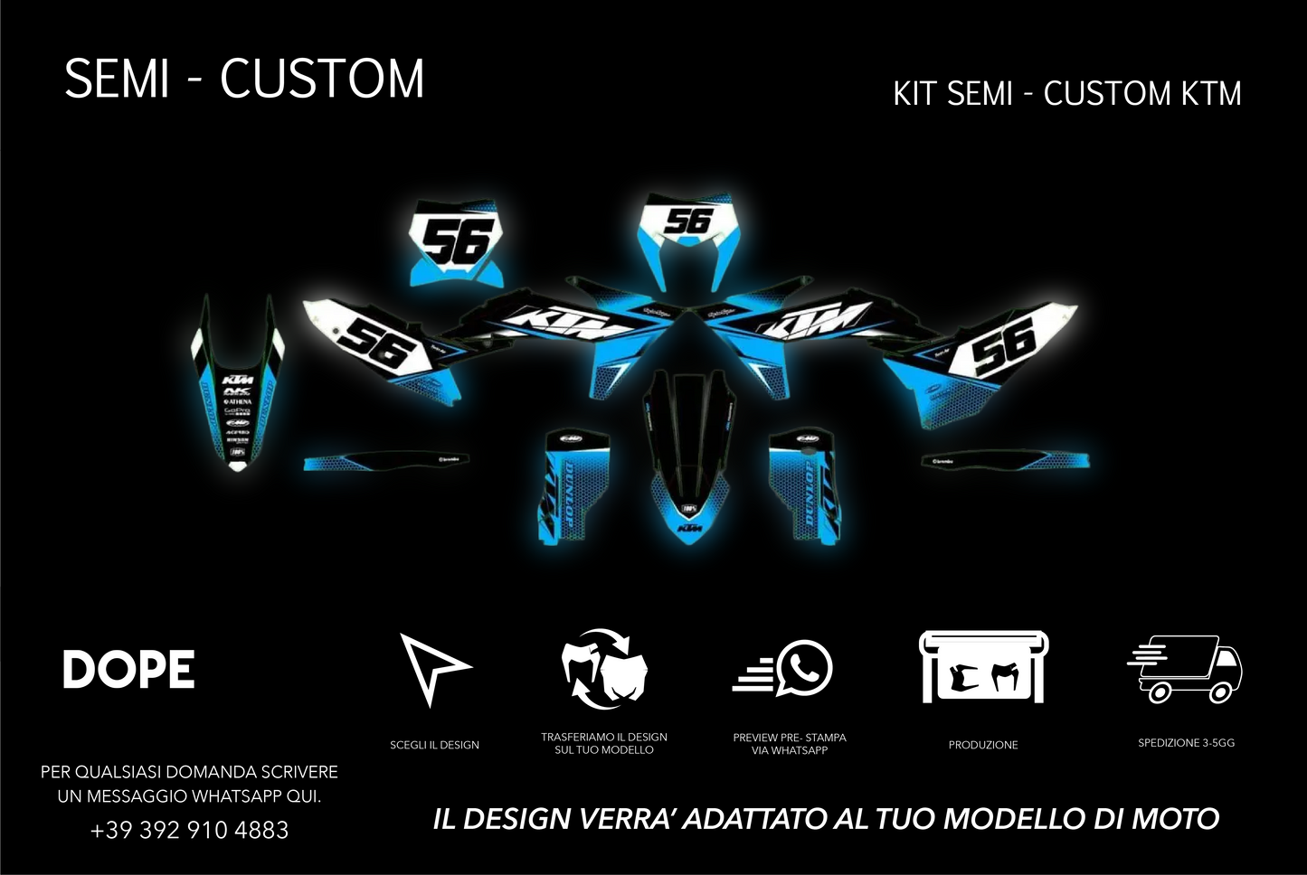 SEMI CUSTOM GRAPHICS KTM #23