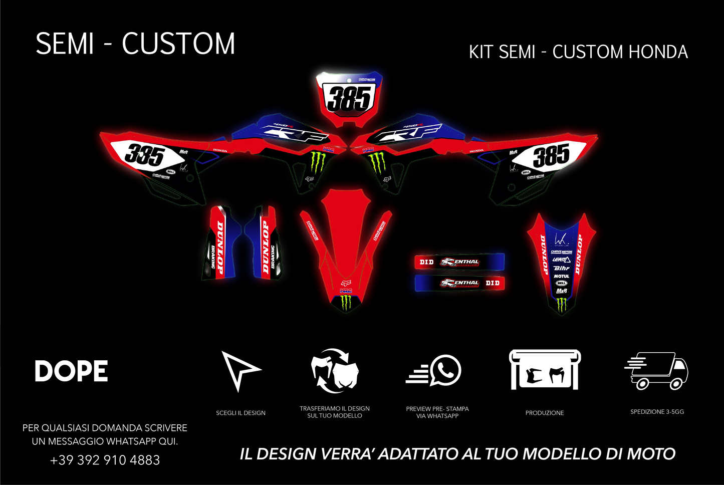 SEMI CUSTOM GRAPHICS HONDA #4