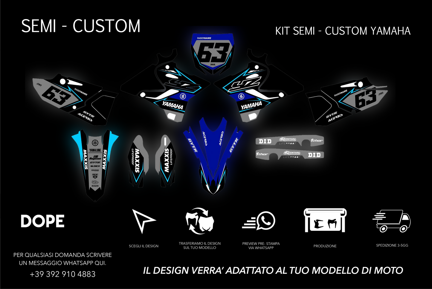 SEMI CUSTOM GRAPHICS YAMAHA #7