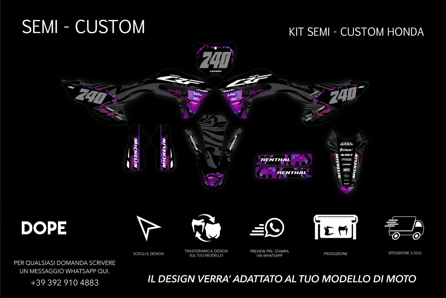 SEMI CUSTOM GRAPHICS HONDA #5