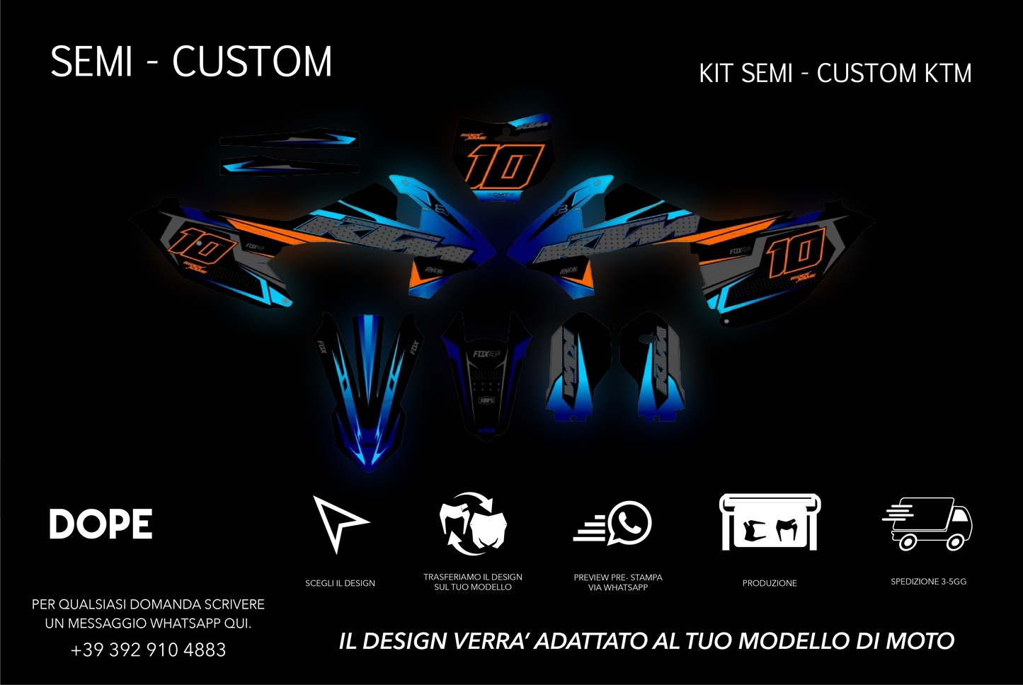 SEMI CUSTOM GRAPHICS KTM #10