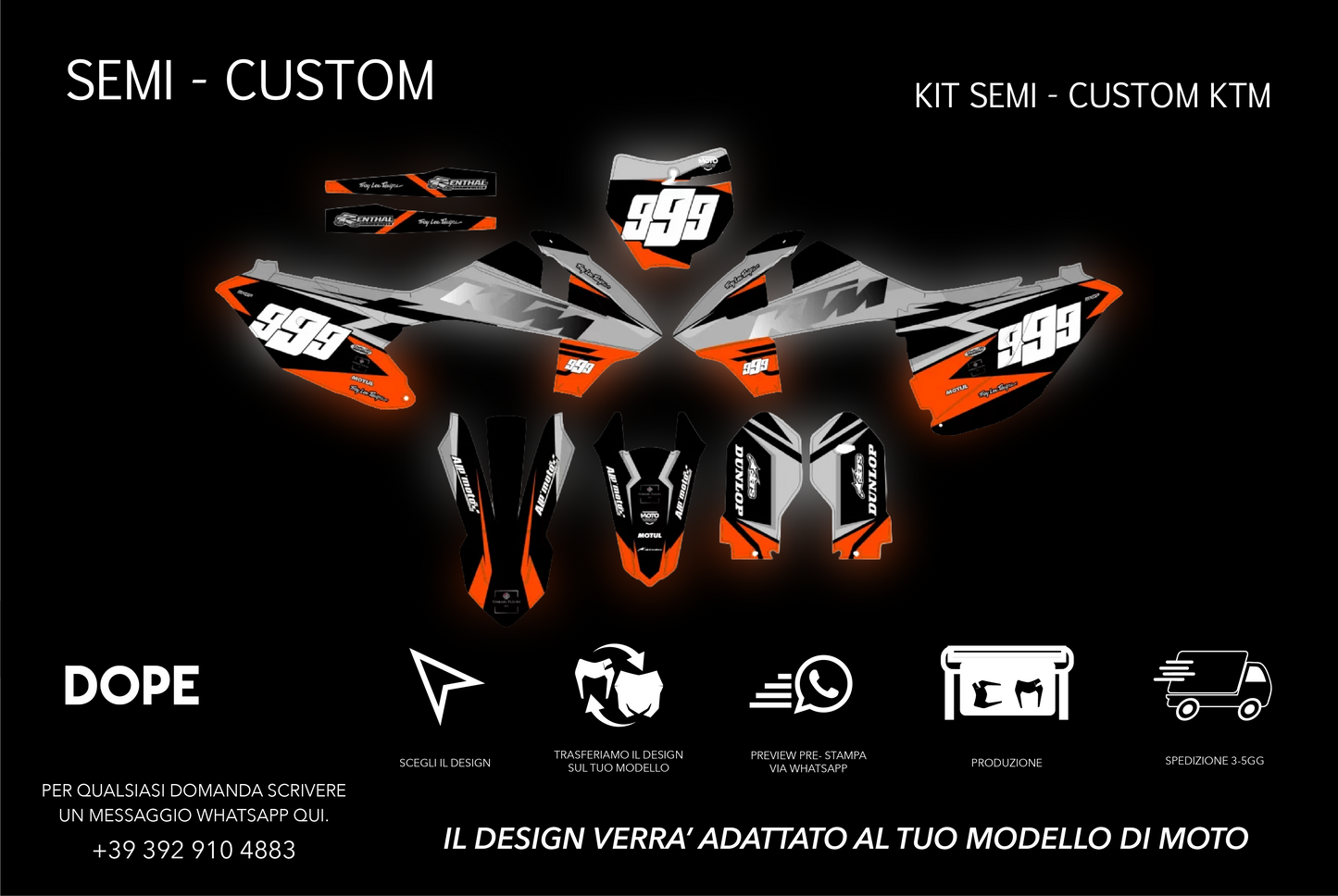 SEMI CUSTOM GRAPHICS KTM #11