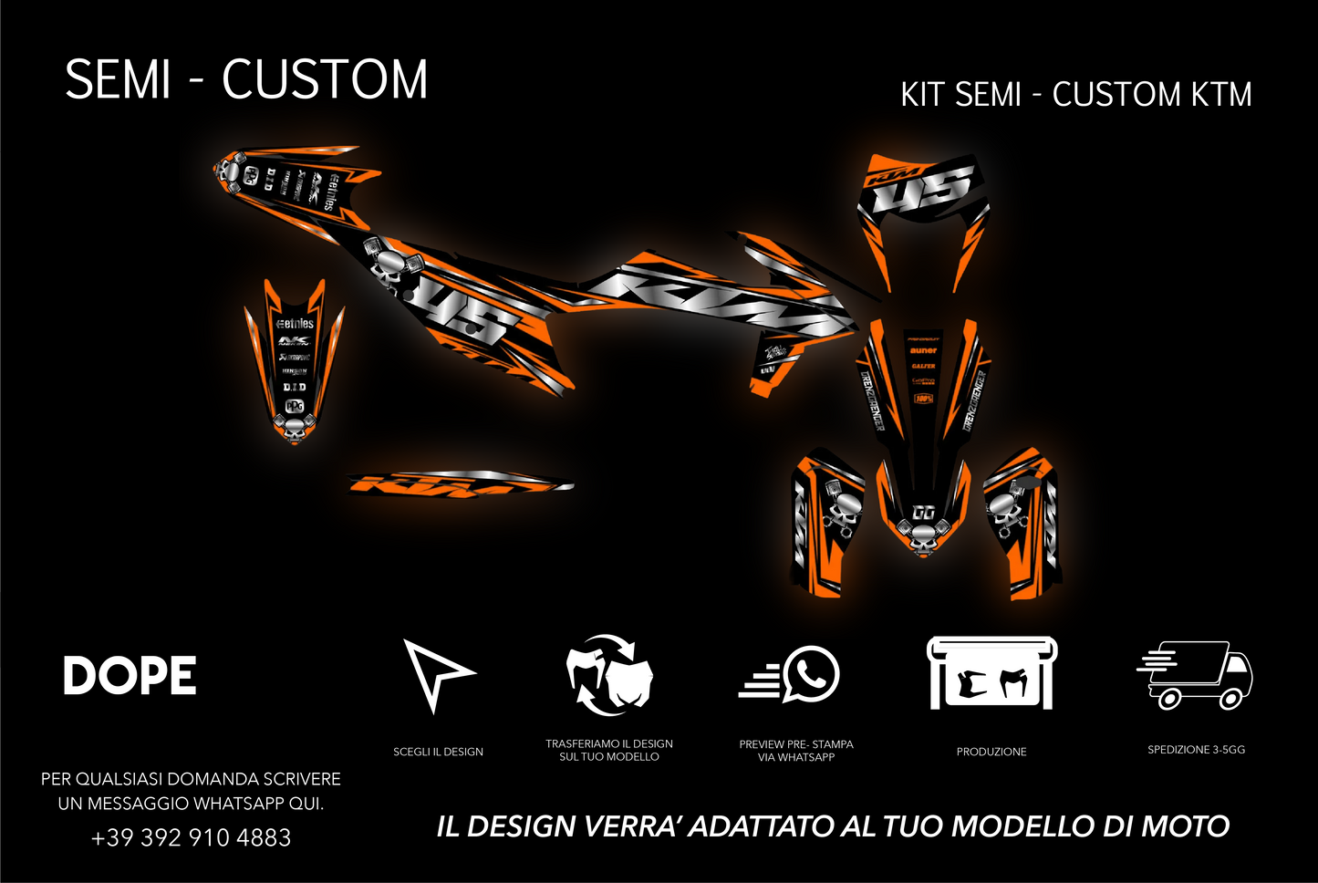 SEMI CUSTOM GRAPHICS KTM #13