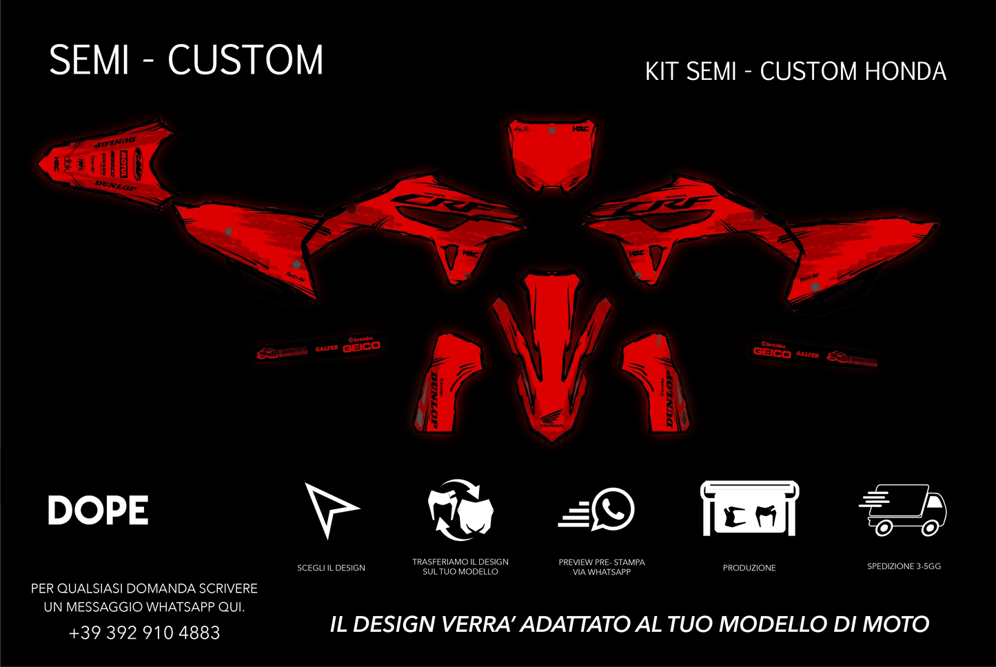 SEMI CUSTOM GRAPHICS HONDA #8