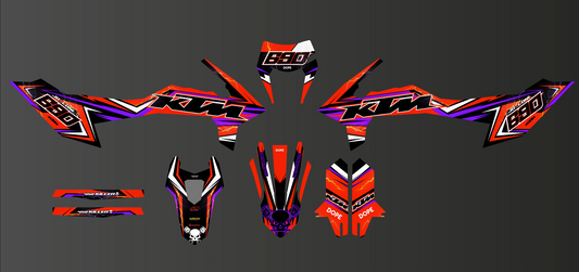 SEMI CUSTOM GRAPHICS KIT - KTM 690