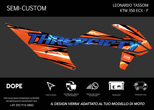 SEMI CUSTOM GRAPHICS KIT - KTM 350 EXC LEONARDO TASSONI
