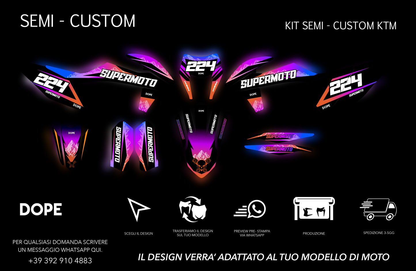 SEMI CUSTOM GRAPHICS KTM #4