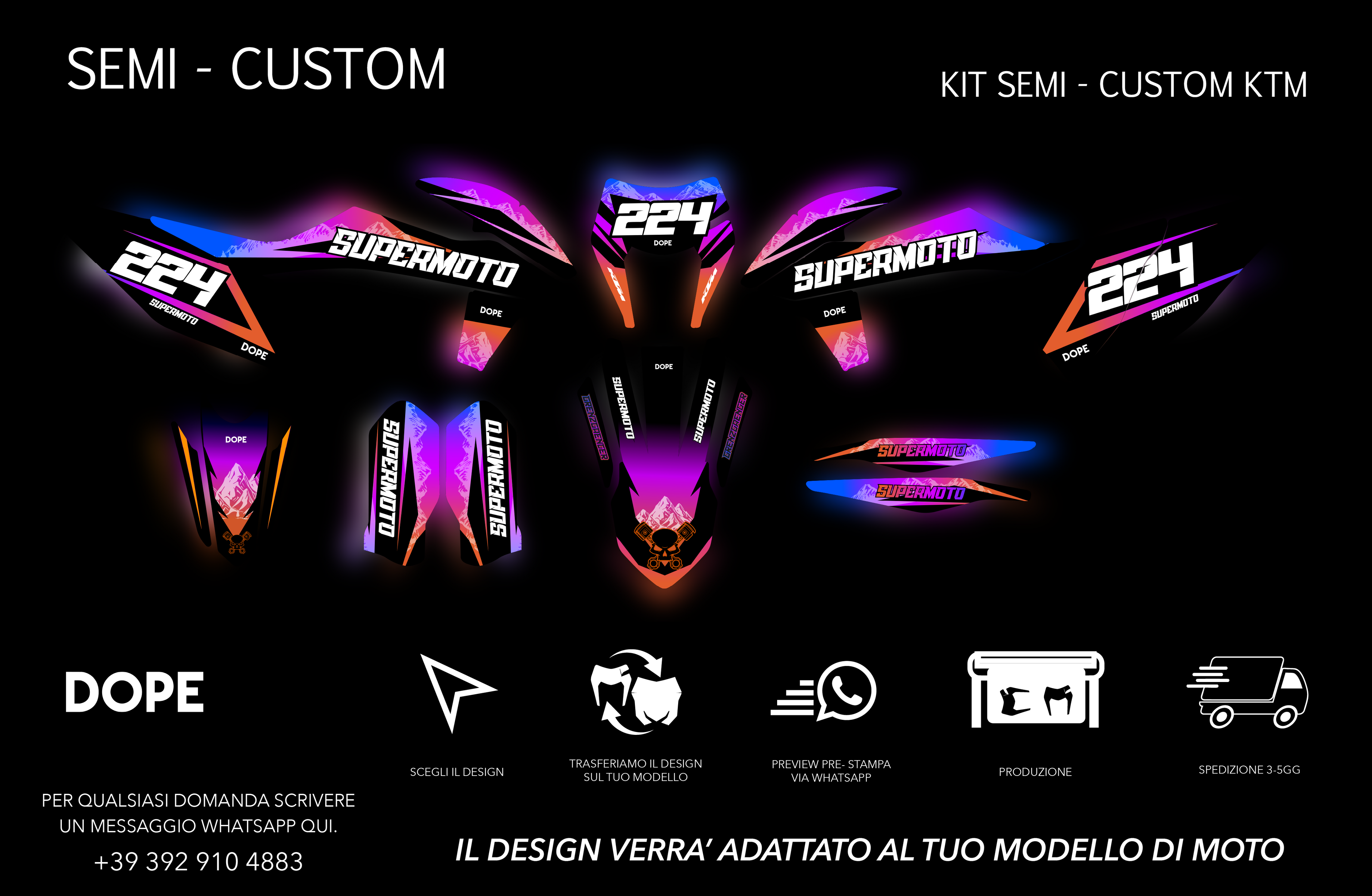SEMI CUSTOM GRAPHICS KTM #4