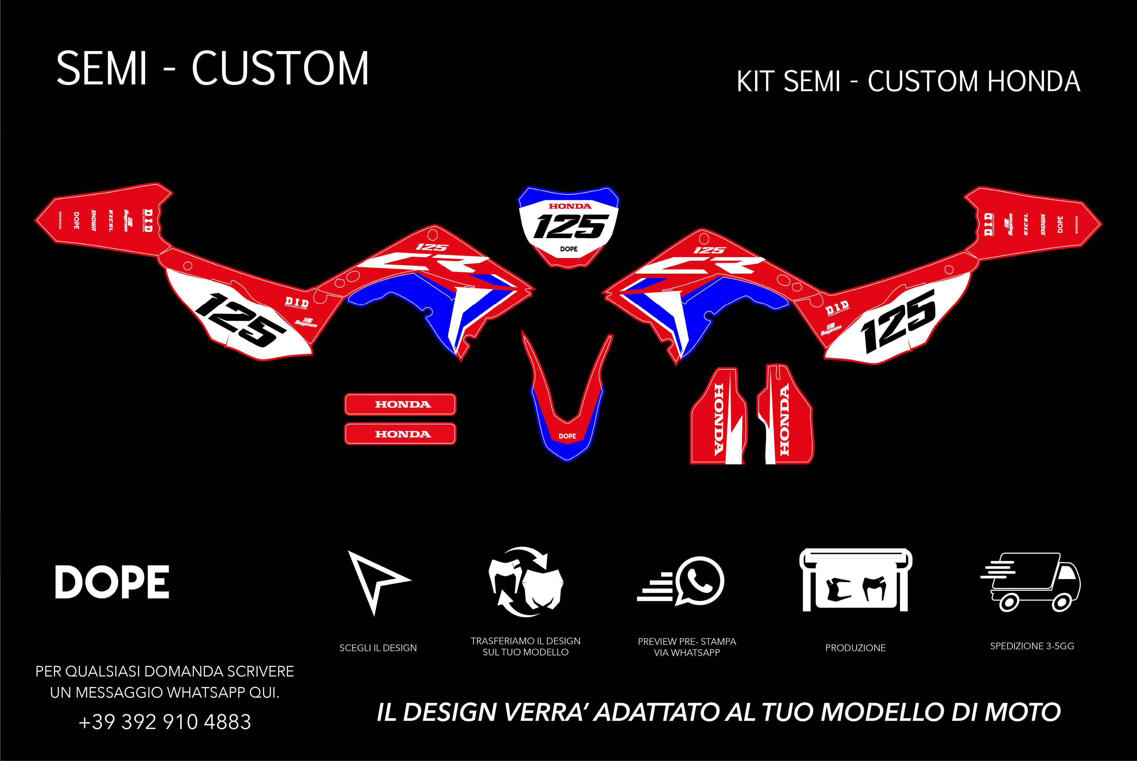SEMI CUSTOM GRAPHICS HONDA #2