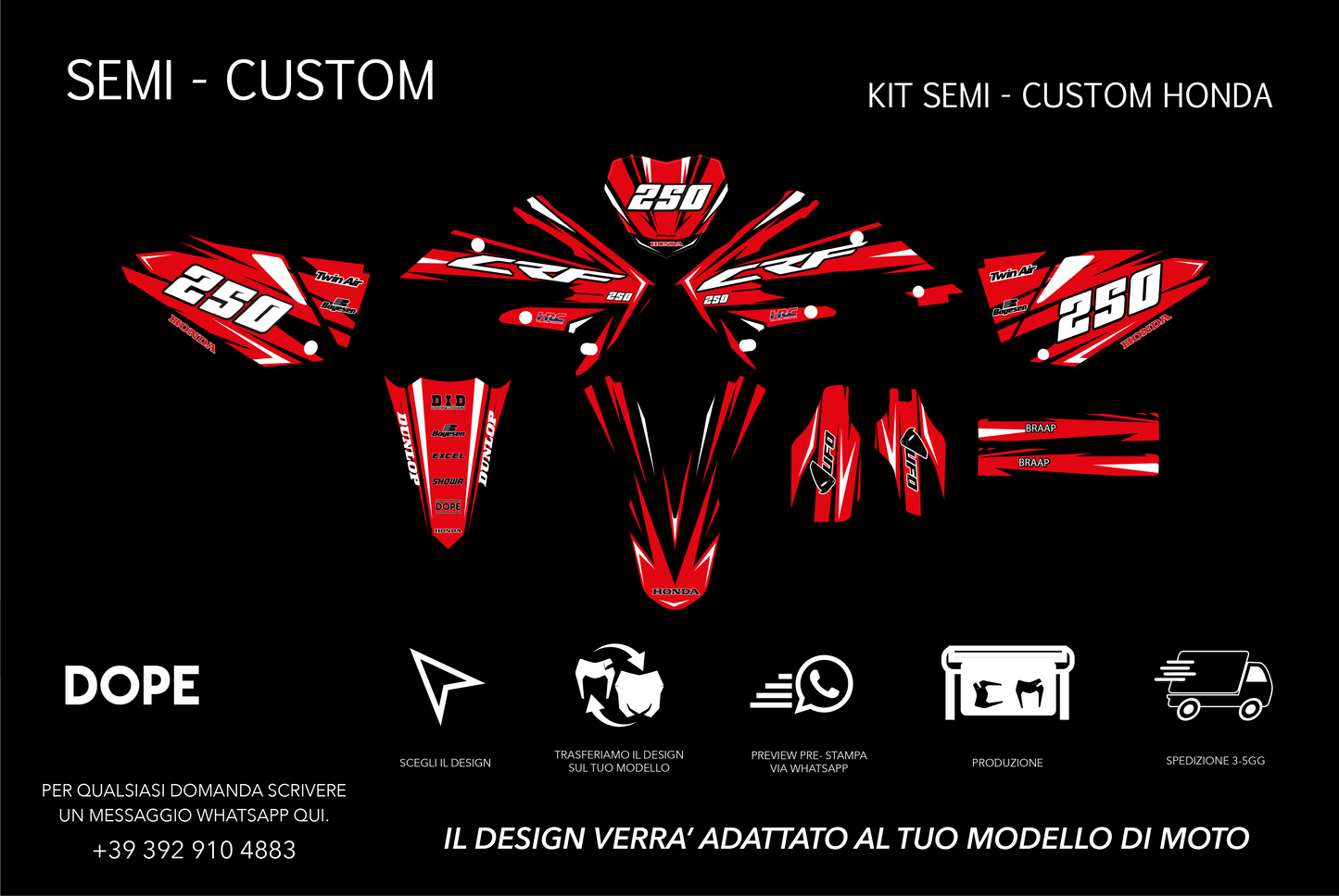 SEMI CUSTOM GRAPHICS HONDA #2
