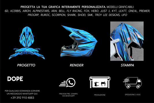PROGETTA IL TUO CASCO PERSONALIZZATO