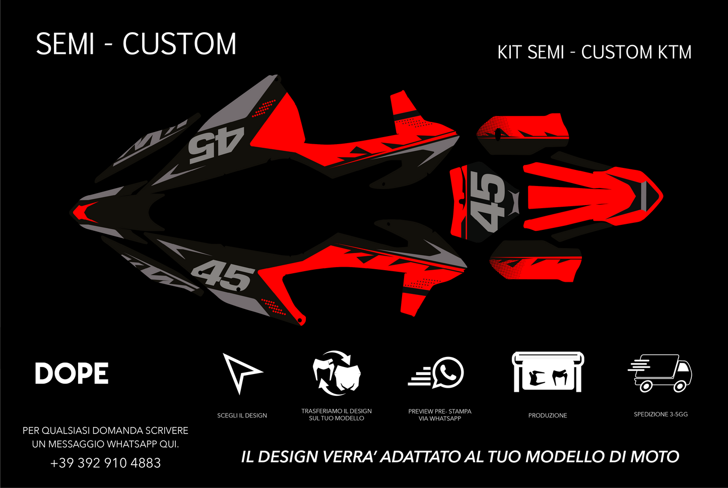 SEMI CUSTOM GRAPHICS KTM #27