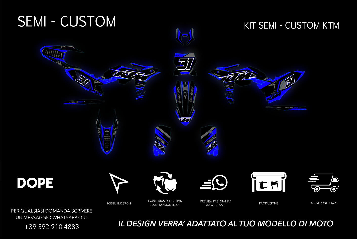 SEMI CUSTOM GRAPHICS KTM #21