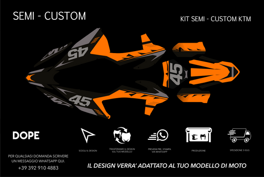 SEMI CUSTOM GRAPHICS KTM #28