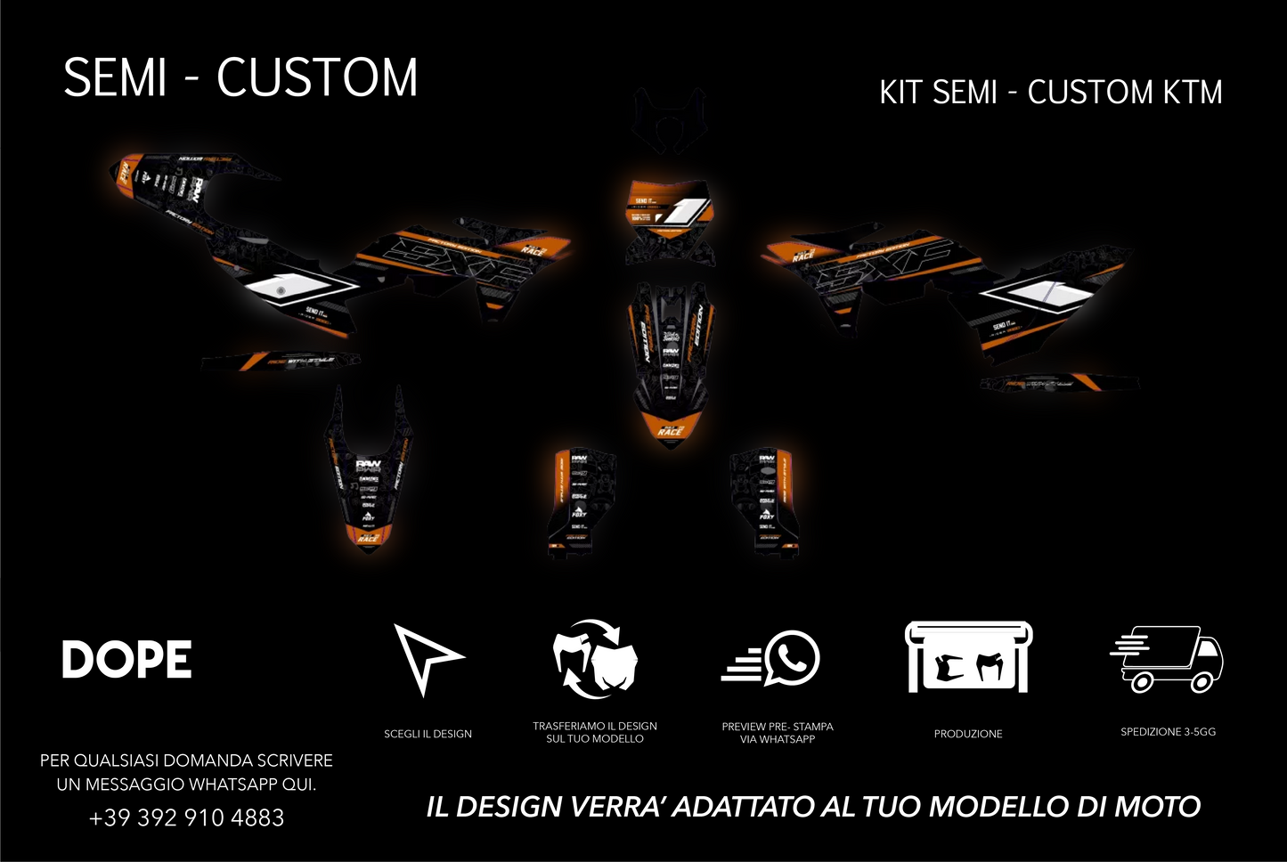 SEMI CUSTOM GRAPHICS KTM #22