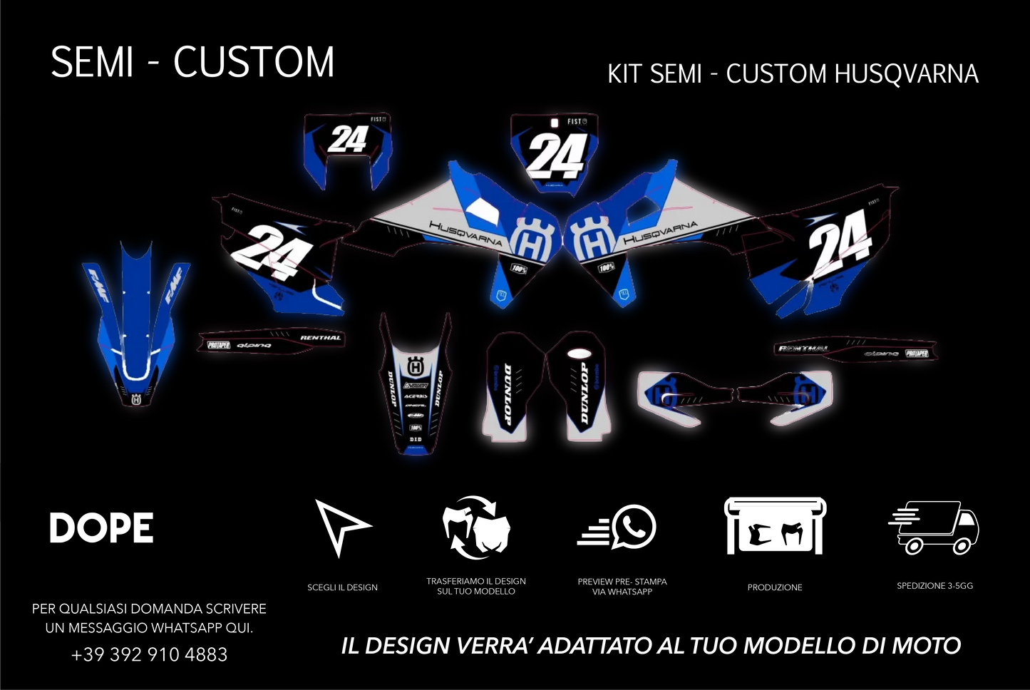 SEMI CUSTOM GRAPHICS HUSQVARNA #6