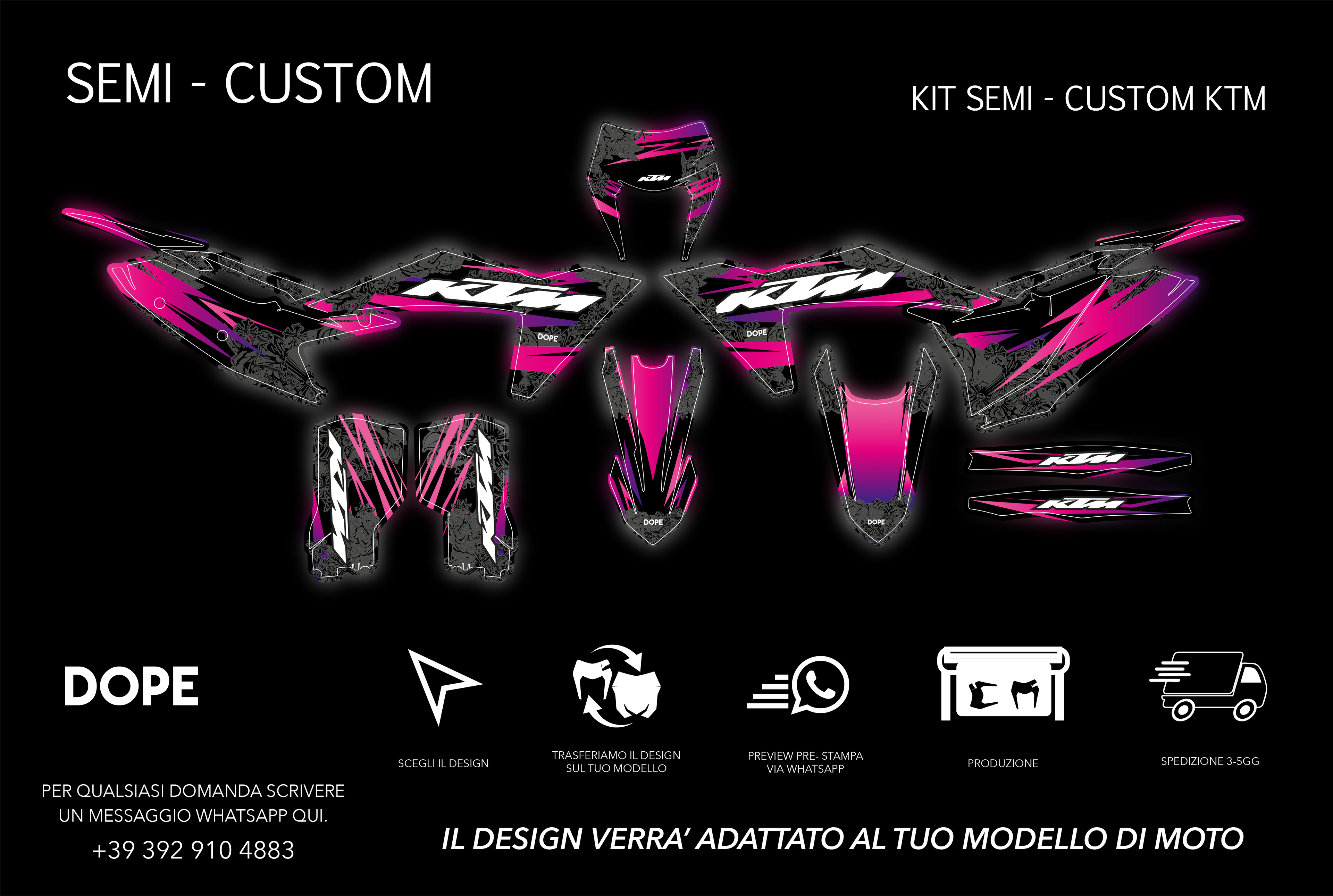 SEMI CUSTOM GRAPHICS KTM #34