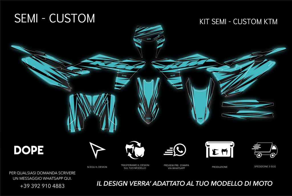 SEMI CUSTOM GRAPHICS KTM #37