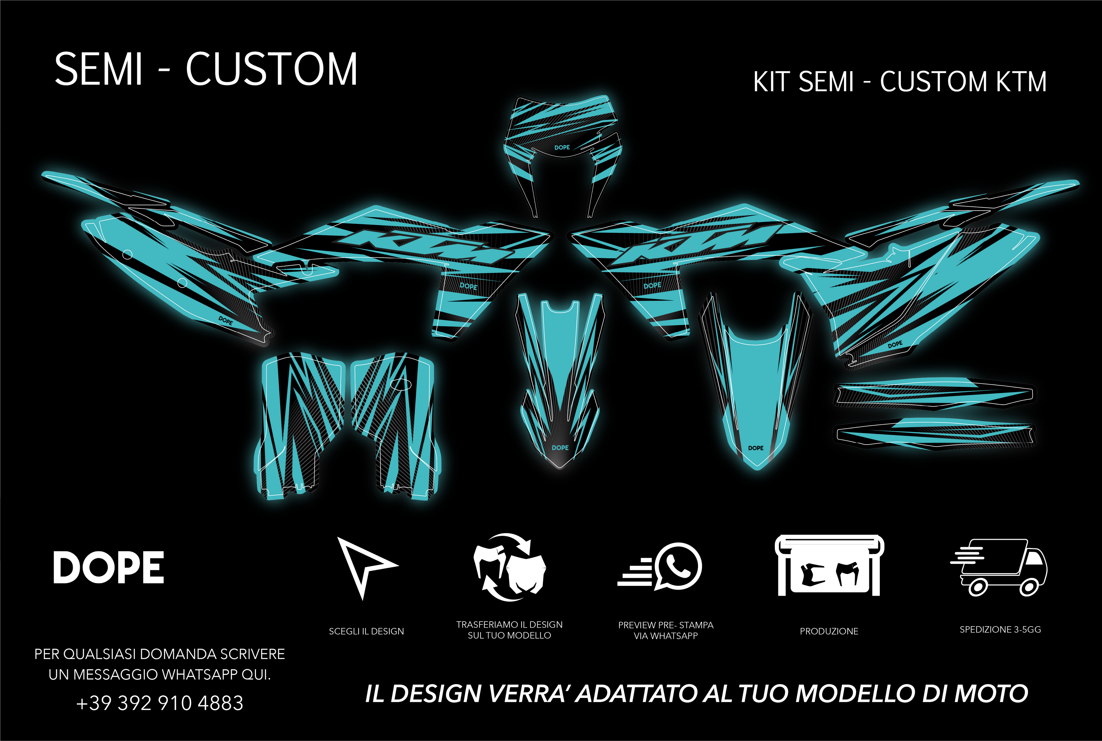 SEMI CUSTOM GRAPHICS KTM #37