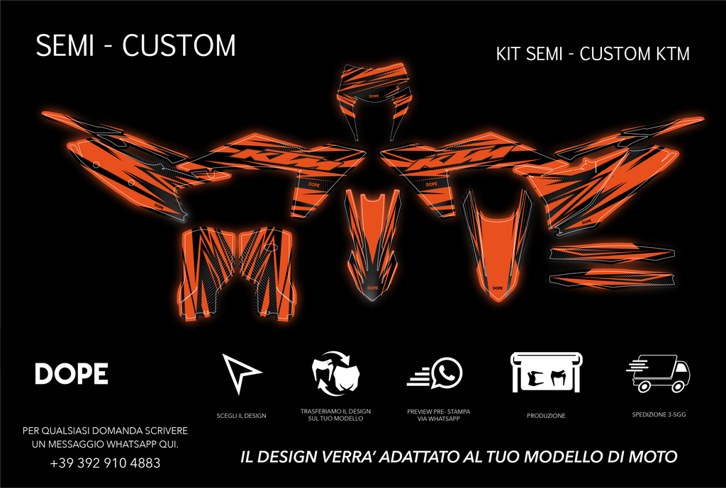 SEMI CUSTOM GRAPHICS KTM #38