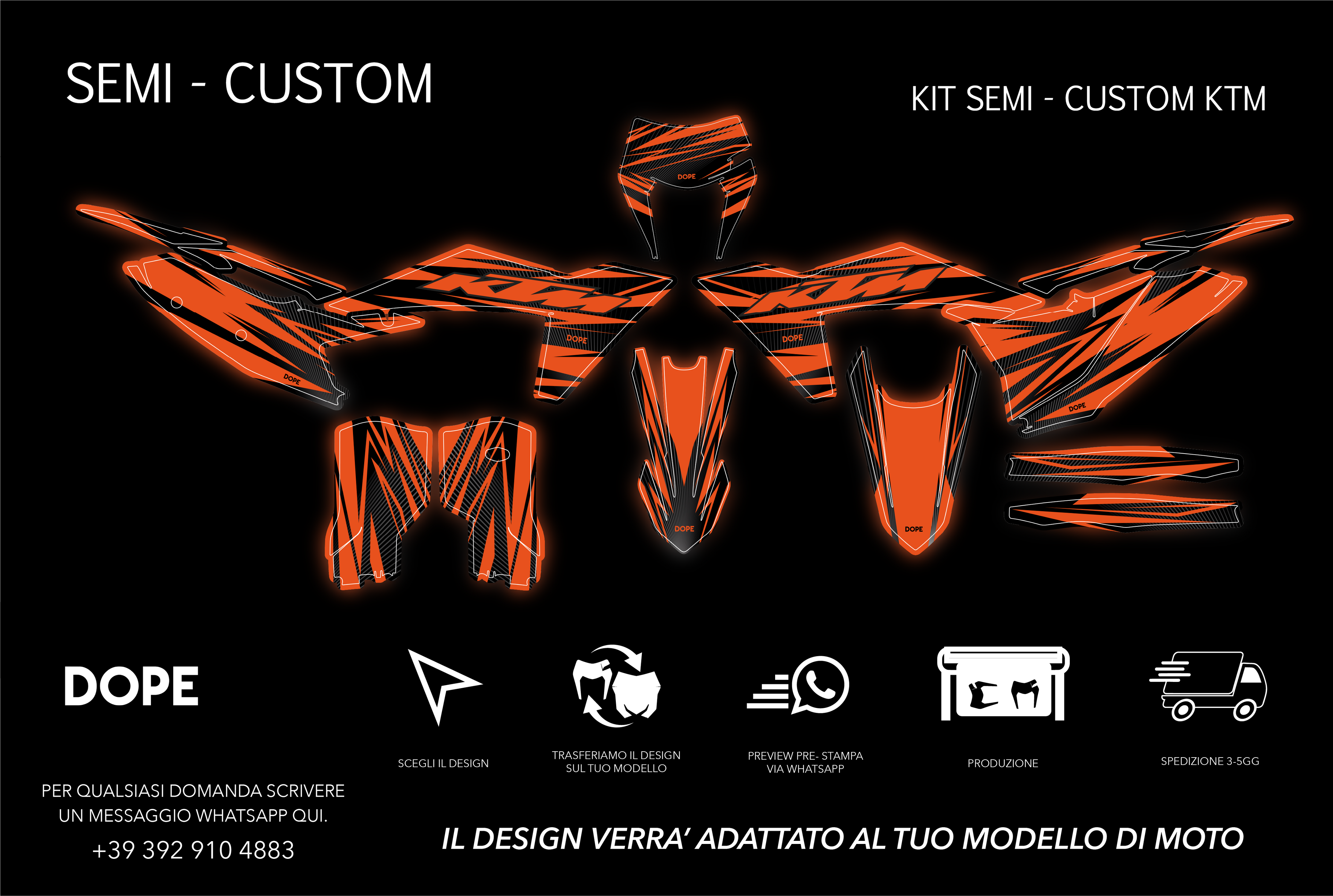 SEMI CUSTOM GRAPHICS KTM #38
