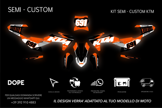 SEMI CUSTOM GRAPHICS KTM #12