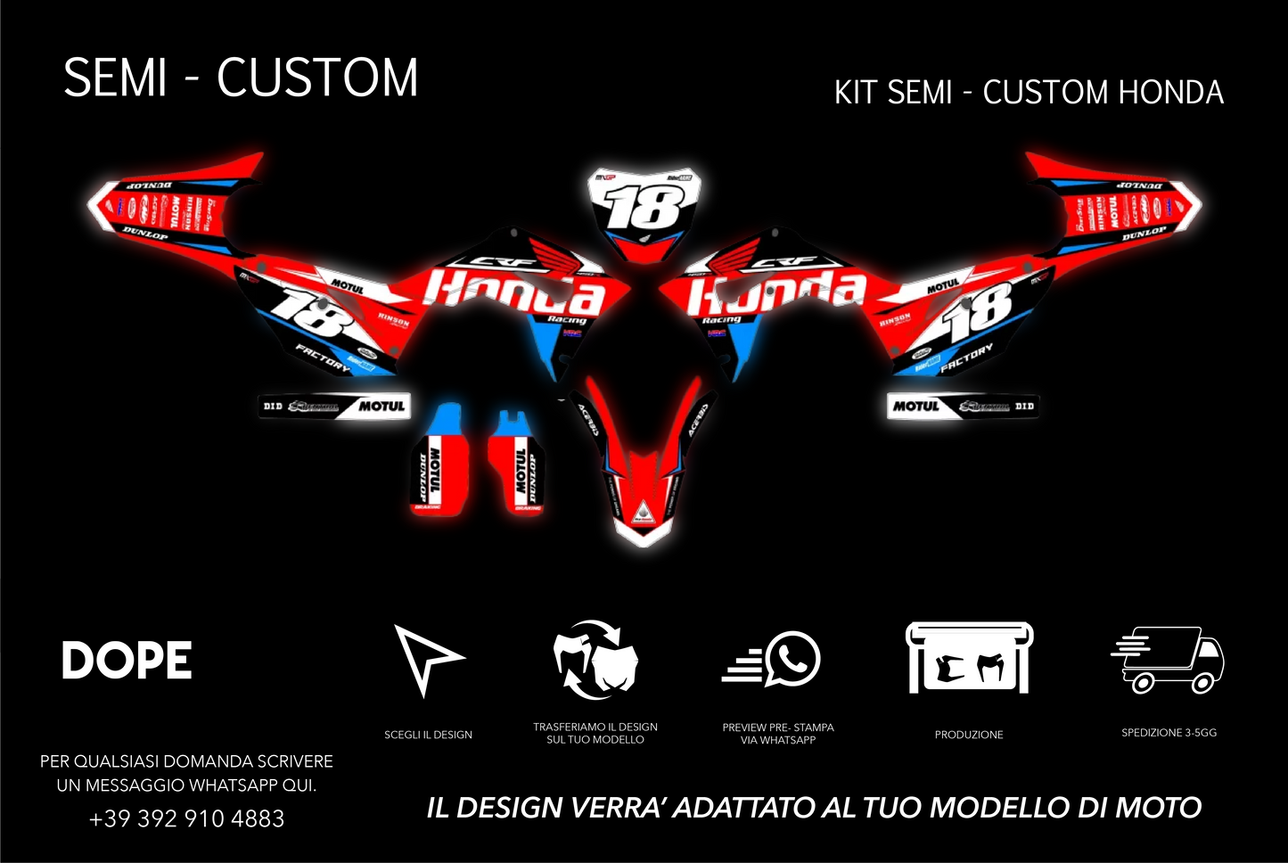 SEMI CUSTOM GRAPHICS HONDA #6