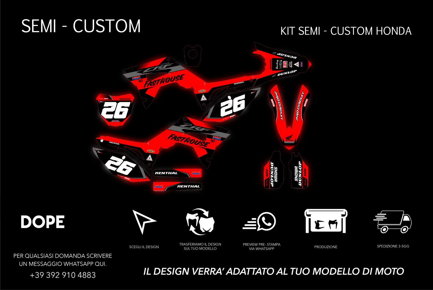 SEMI CUSTOM GRAPHICS HONDA #7